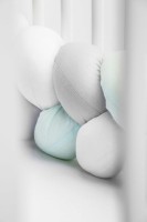 Warkocz ochraniacz do łóżeczka 210 cm Miętowy Gładki 4