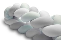 Warkocz ochraniacz do łóżeczka 210 cm Miętowy Gładki 5