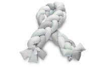 Warkocz ochraniacz do łóżeczka 210 cm Miętowy Gładki 8