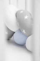 Warkocz ochraniacz do łóżeczka 210 cm Niebieski Gwiazdki 2