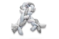 Warkocz ochraniacz do łóżeczka 210 cm Niebieski Gwiazdki 6