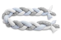 Warkocz ochraniacz do łóżeczka 210 cm Niebieski Gwiazdki 9