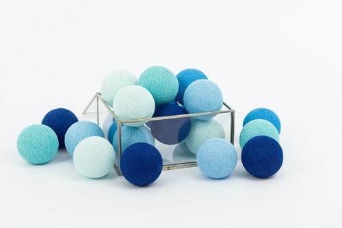 Blue Cotton Balls