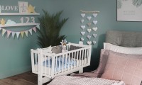 Kołyska biała Karol 90/40 aranżacja kadr 1