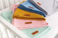 Kocyk bambusowo- bawełniany miętowy - kolorystyka