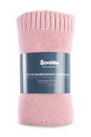 Kocyk bambusowo- bawełniany różowy