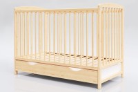 Łóżeczko Kacper 120/60 z szufladą sosna