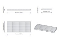 Materac piankowy wymiary 120x60