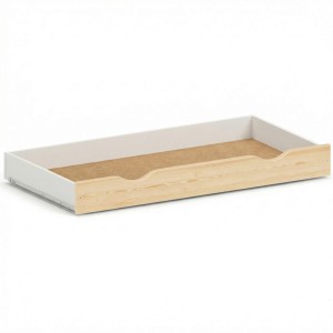 Szuflada do łóżeczka niemowlęcego 120x60 na prowadnicy sosna