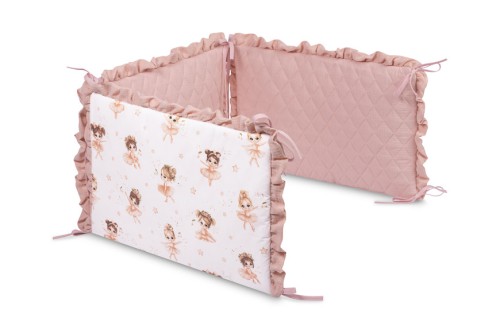 Różowy ochraniacz do łóżeczka