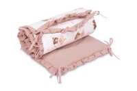 Różowy ochraniacz do łóżeczka