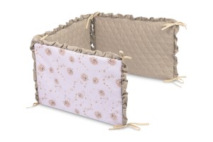 Ochraniacz muślin Dmuchawce z falbanką