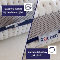 Materac Rucken Natura z kokosem - pokrowiec