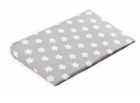 Poszewka gwiazdki szare, klin do łóżeczka