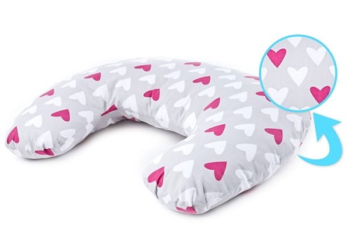 Rogal dokarmienia różowe serduszka