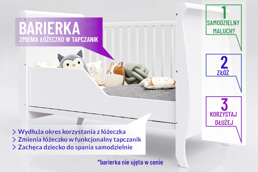 Łóżeczko tapczanik z szufladą