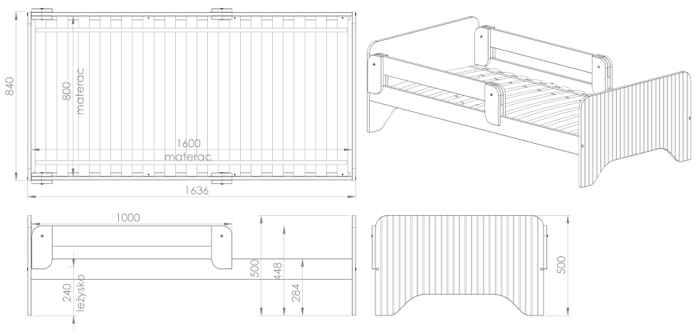 Wymiary lozka Rookie